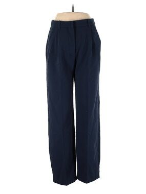 Abercrombie & Fitch Deep Navy Wide-Leg Trousers